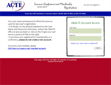 Tablet Screenshot of conference.okacte.org